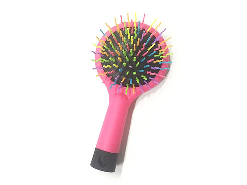 Dámský kartáč na vlasy Rainbow Black Ball Tip Soft Touch rozčesávací polštářek